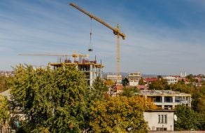 Будівельні майданчики в центральній частині Ужгорода