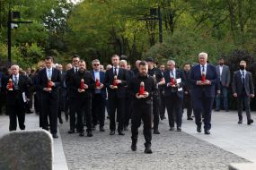 Політичне керівництво держави під час вшанування пам’яті жертв Бабиного Яру