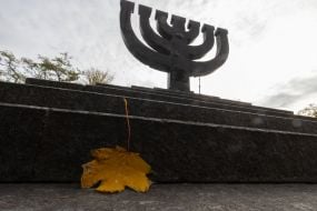 The "Menorah" monument at Babi Yar