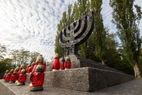 The "Menorah" monument at Babi Yar