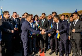 Participants in the opening of the international automobile border crossing point "Bila Tserkva – Sighetu Marmației"