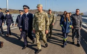 Participants in the opening of the international automobile border crossing point "Bila Tserkva – Sighetu Marmației"