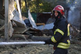 Наслідки ракетної атаки на Київ