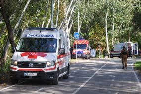 Наслідки ракетної атаки на Київ