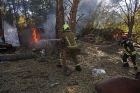 Наслідки ракетної атаки на Київ