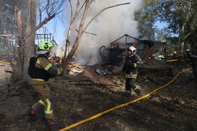 Наслідки ракетної атаки на Київ