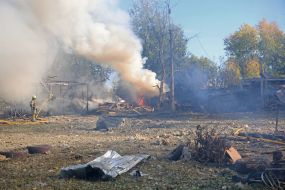Наслідки ракетної атаки на Київ