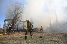 Наслідки ракетної атаки на Київ