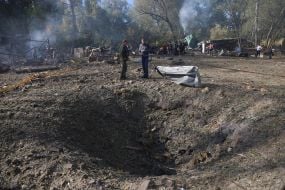 Наслідки ракетної атаки на Київ