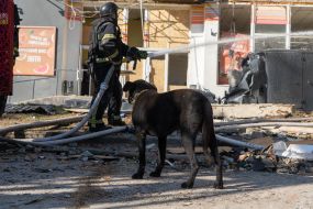 Russian strike on a high-rise building in Kharkiv