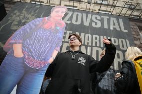 Protest demanding the resignation of Kyiv Mayor Vitali Klitschko