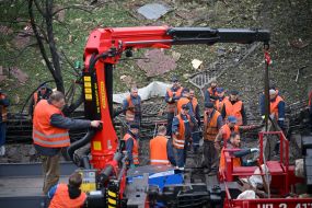 The "Chernihivska" metro station in Kyiv was hit by a ballistic strike