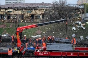 The "Chernihivska" metro station in Kyiv was hit by a ballistic strike