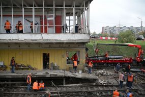 The "Chernihivska" metro station in Kyiv was hit by a ballistic strike