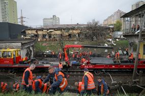 The "Chernihivska" metro station in Kyiv was hit by a ballistic strike