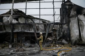 Последствия российского обстрела Киева