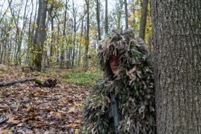 Troops from the 13th "Khartiya" Brigade of the National Guard of Ukraine conducted unit coordination training in a forested area