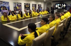 Торжественные проводы национальной сборной команды Украины на IV летние Юношеские Олимпийские игры