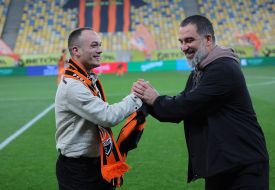 Arda Turan and Vladislav Samusenko.