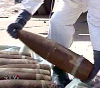 На приватному подвір`ї знайшли 22 артснаряди часів війни