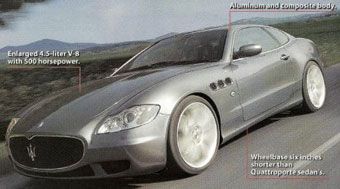 Maserati готовит новое спортивное купе на базе представительского седана (фото)