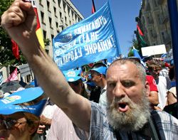 Обе политические силы разблокировали ул. Грушевского