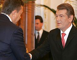 Ющенко и Янукович подытожили первый день правительства