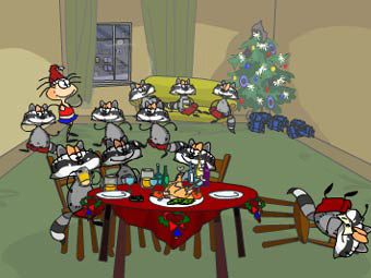 Олег Куваєв намалював ”Десять здохлих єнотів” (кадр з мульта)