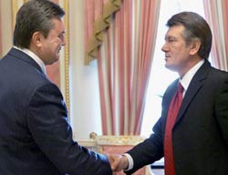 Ющенко встречается с Януковичем
