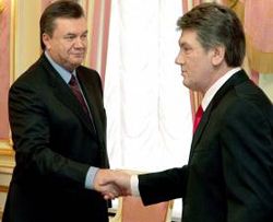 Віктор Ющенко та Віктор Янукович 