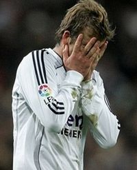 Бекхем заробив червону картку на третій доданій хвилині