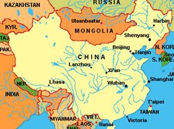 Карта Китая