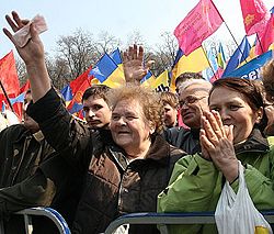 Митинг Форума национального единства в Киеве закончился
