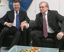 Виктор Янукович и Рене ван дер Линден