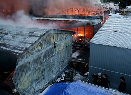 Як горіла Шулявка (фоторепортаж)