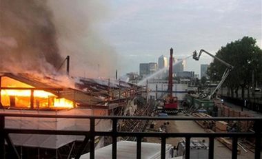 У Лондоні палає легендарний парусник Cutty Sark (фото)