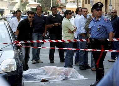 В Палермо убили ”крестного отца” коза ностра (фото)