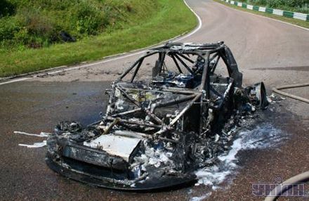 Червоненко едва не сгорел на автогонках в Литве (добавлены фото)