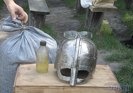 Шлем готов, в перспективе – целый рыцарь