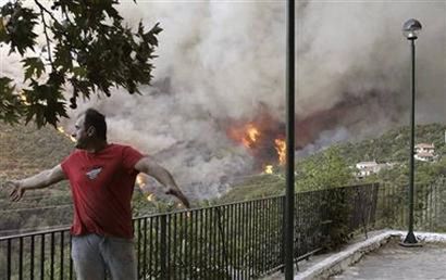 27 человек стали жертвами лесных пожаров в Греции