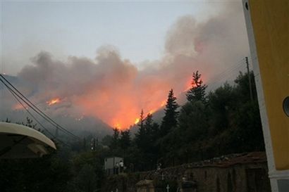 27 человек стали жертвами лесных пожаров в Греции