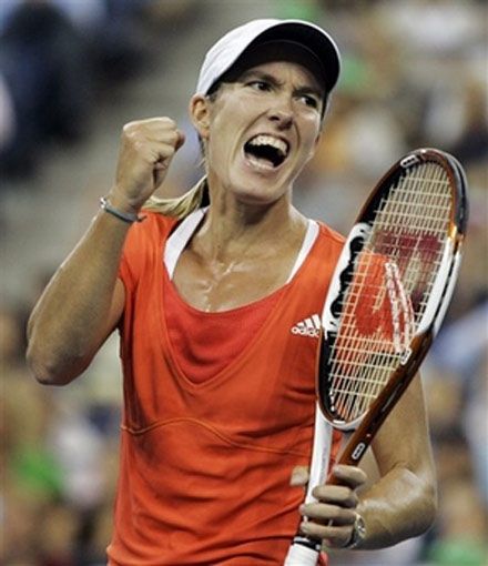 Теннисистки Жюстин Энен и Светлана Кузнецова играют финал US Open (18 фото)