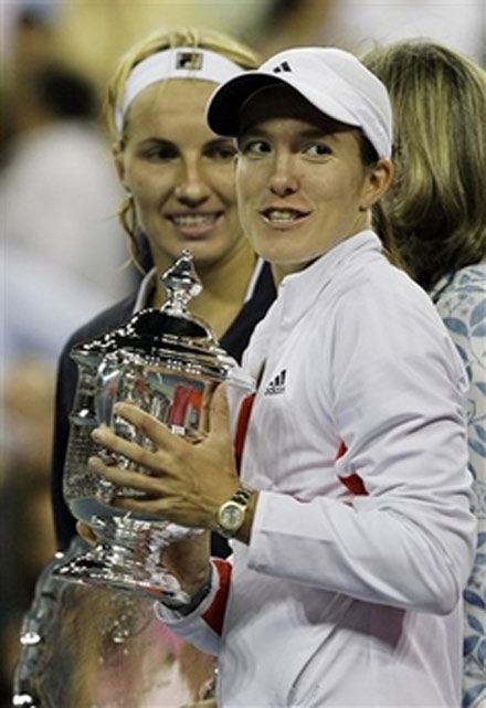 ... с соперницей по финалу россиянкой Светланой Кузнецовой