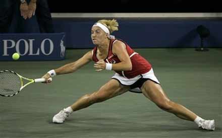 Теннисистки Жюстин Энен и Светлана Кузнецова играют финал US Open (18 фото)