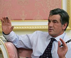 Віктор Ющенко дає ексклюзивне інтерв’ю агентству УНІАН. Київ, 21 січня