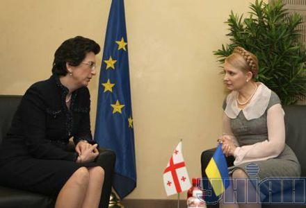 Юлия Тимошенко и председатель парламента Грузии Нино Бурджанадзе