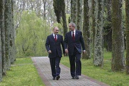 Путин и Буш в Сочи (фото)