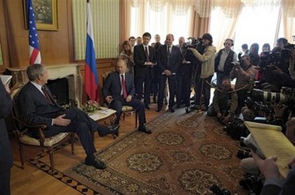 Путин и Буш в Сочи (фото)