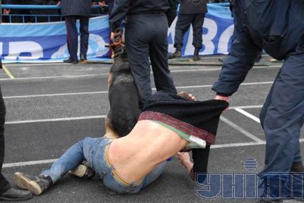 Матч на стадионе «Динамо» закончился грандиозной дракой (фоторепортаж)