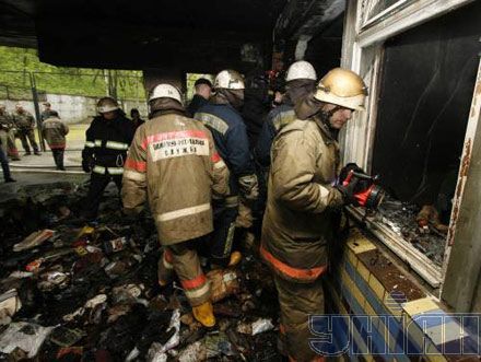 Пожар в Павловской больнице (фоторепортаж)
